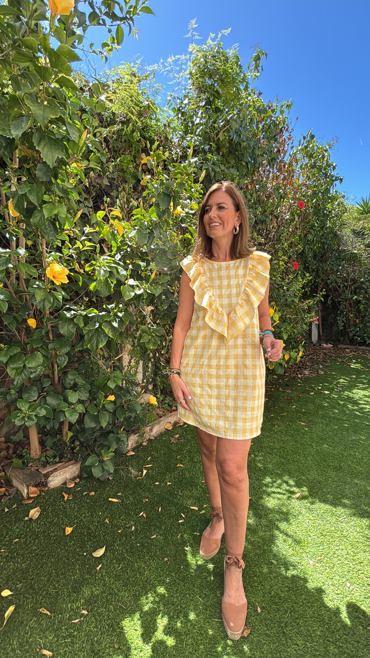 Vestido VALERIA maxi vichy