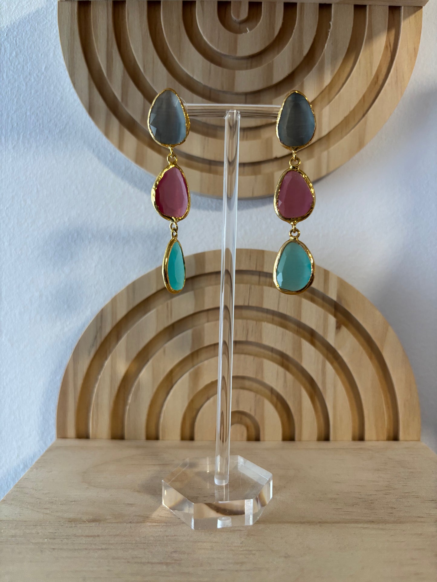 Pendientes “piedra natural “