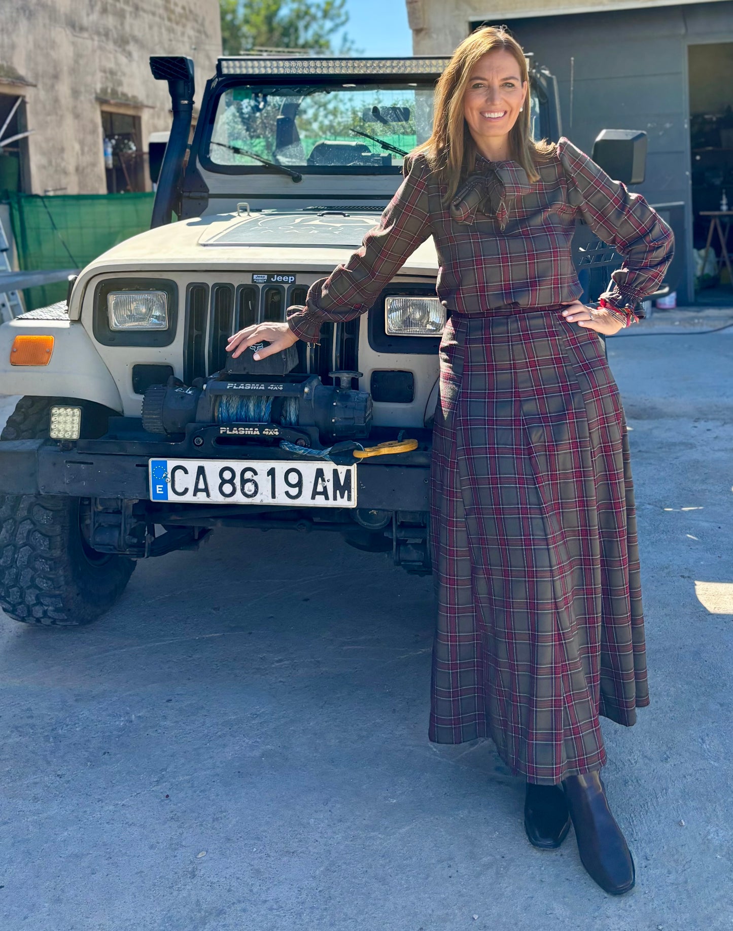 Falda Úrsula tartán