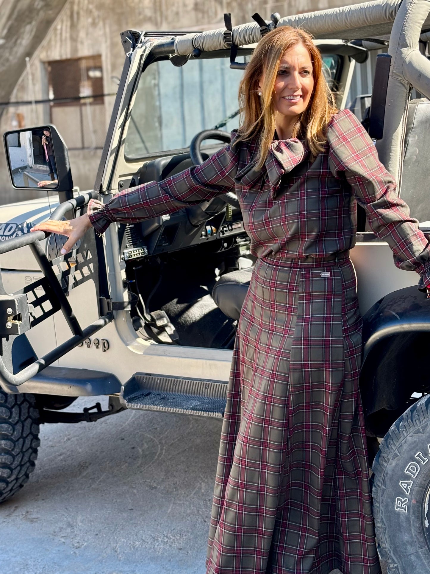 Falda Úrsula tartán