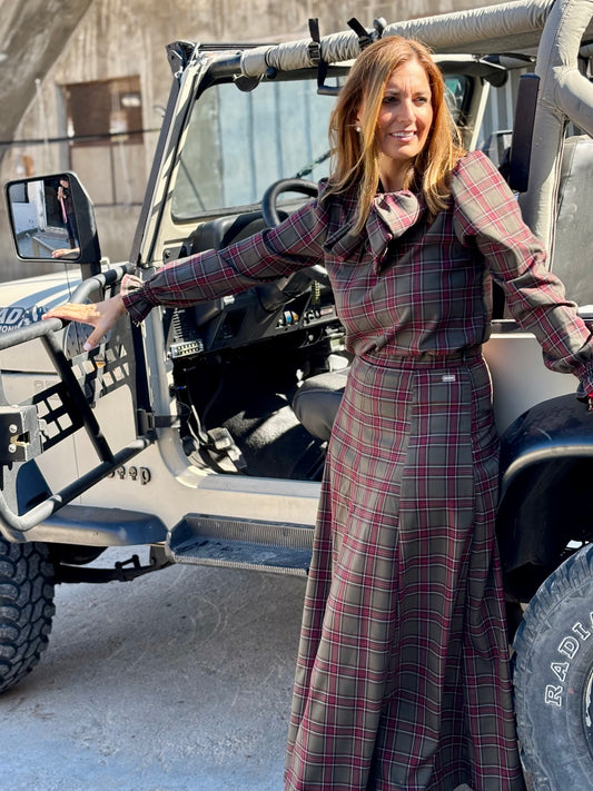 Falda Úrsula tartán