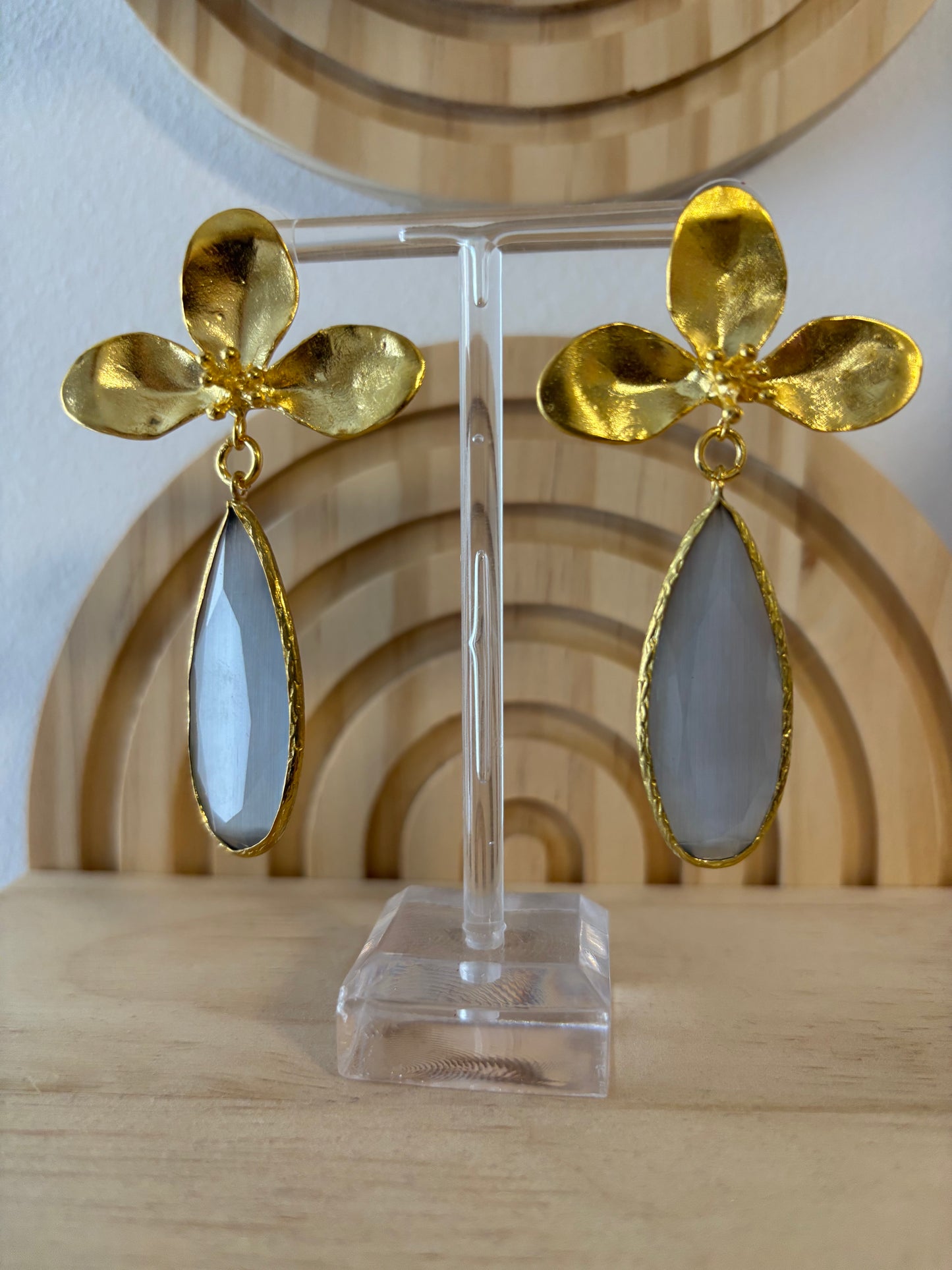Pendientes flor