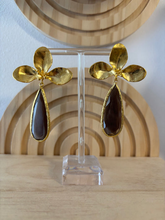 Pendientes flor